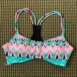 Tribal Print Bikini Top - Medium